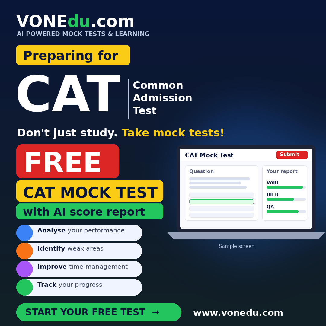 FREE MOCK TEST - CAT 2026